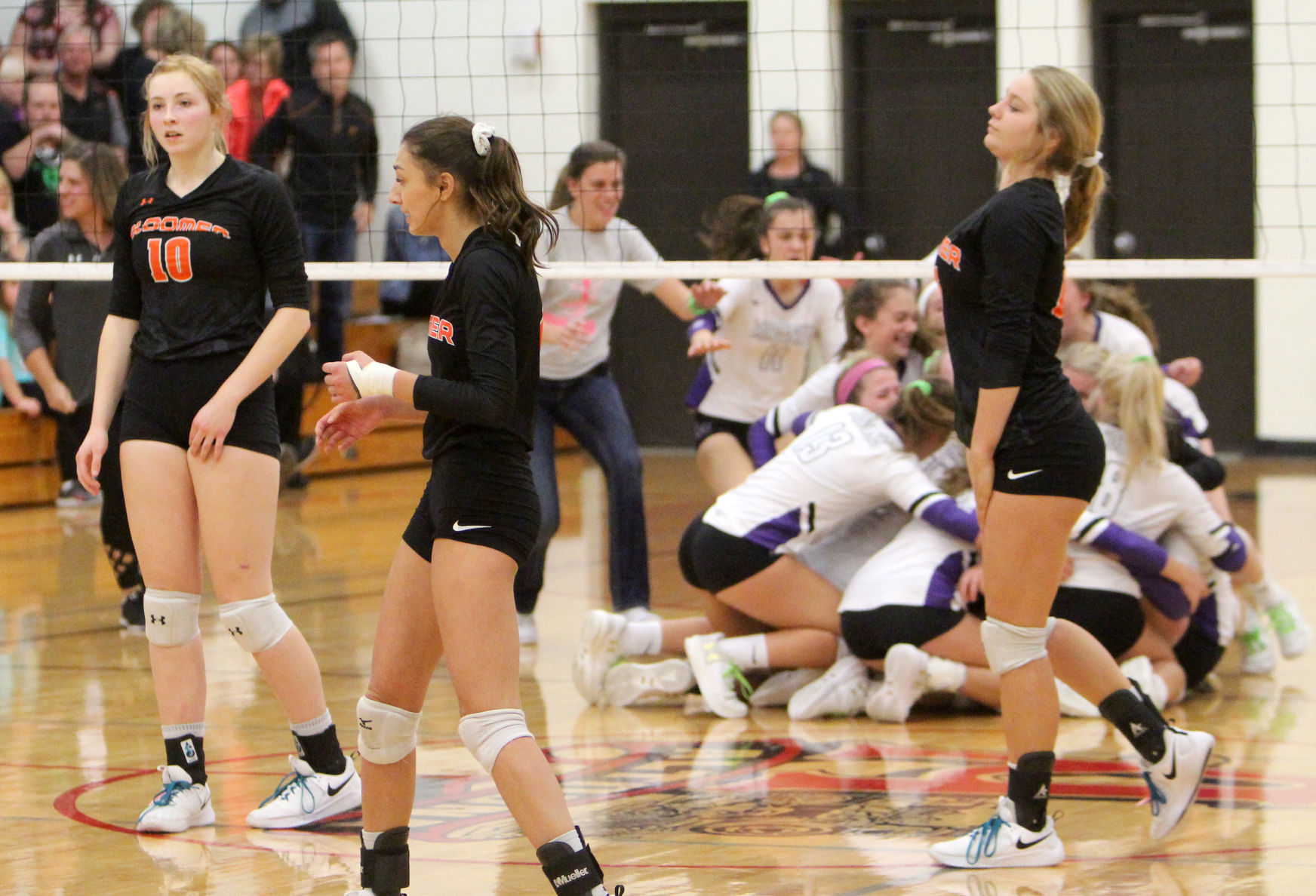 Bloomer volleyball vs Mosinee 10-27-18
